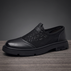 Zapatillas de running transpirables de malla con cordones y logotipo bordado antideslizantes para hombre y niño, ideales para primavera, verano, otoño e invierno. - Product Image 3