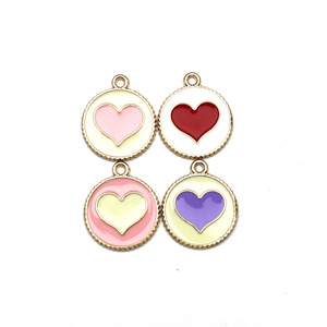 Breloques florales en alliage de zinc, pendentifs en émail noir, rouge, blanc, rose, accessoires de bijoux DIY pour porte-clés, cadeaux pour téléphone portable, unisexe - Product Image 4
