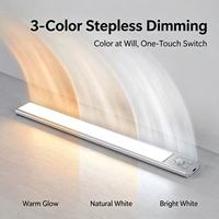 Lampu Kabinet LED Sensor Gerak Pintar Ultra-tipis Isi Ulang Nirkabel Magnetik Tempel untuk Pintu Masuk & Lemari Anggur