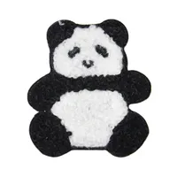Patches bordados personalizados do panda da china fornecedor diy