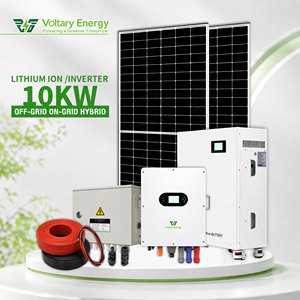 Complete 10Kw Hybrid 5kva 8Kw 48V on Off Grid with <b>Solar</b> Panels <b>Kit</b> and Batteries Full Package <b>Power</b> System for Home - Product Image 1
