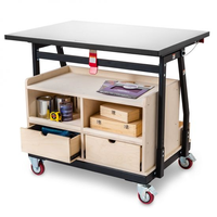 Banc de travail pliant portable, chariot à panneaux, table à bois
