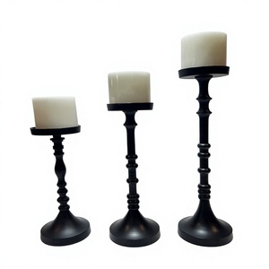 Support de bougie artistique en aluminium fait main, bougeoir abstrait en métal, centre de table de luxe contemporain pour un intérieur moderne - Product Image 2