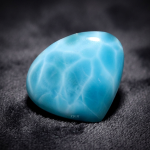 Piedras Preciosas Sueltas de Larimar Natural de 7mm, Certificadas por IGI, Alta Calidad, 1.10 Quilates, de República Dominicana, Precio de Fábrica al por Mayor - Product Image 3