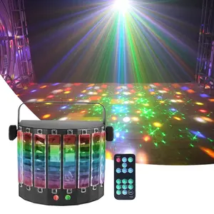 Thiết kế thời trang trắng siêu hotsale ánh sáng laser + LED chùm DJ Derby ánh sáng Disco Đảng bướm hiệu ứng LED ánh sáng sân khấu