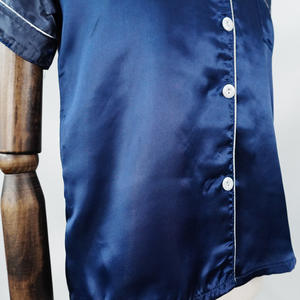 Conjuntos de pijamas de mujer de manga corta de verano al por mayor, conjuntos de ropa de dormir de seda helada - Product Image 6