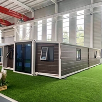 Maison préfabriquée complète en conteneur extensible 20 pieds 40 pieds, cuisine, villa, logement préfabriqué, maison mobile, Casa Contenedor