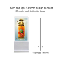 Affichage numérique intérieur à écran OLED transparent double face, écran tactile 4K HD, machine publicitaire numérique Android ou Windows