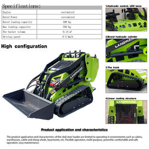 Gratis pengiriman Cina <span class=keywords><strong>Mechanical</strong></span> <span class=keywords><strong>Loader</strong></span> <span class=keywords><strong>CE</strong></span>/EPA Track Wheel Mini Skid Steer <span class=keywords><strong>Loader</strong></span> dengan ember Trencher Rotary POW - Product Image 2