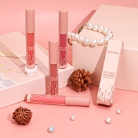 Vente en gros de rouge à lèvres liquide mat velours longue tenue en quatre teintes de 3,5 g pour les marques de beauté, le maquillage quotidien et la vente au détail