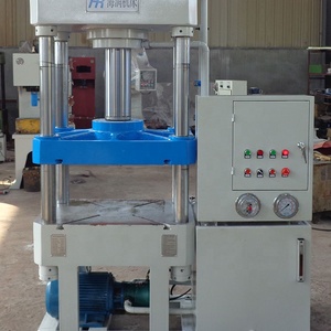 <span class=keywords><strong>Presse</strong></span> hydraulique multifonctionnelle à quatre colonnes et trois poutres de 50 tonnes avec système servo, réservoir sous pression, commande PLC, marque Hairun - Product Image 3