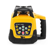 Niveau laser rotatif auto-nivelant vert DIY à prix réduit, portée de 500 m, faisceau vert, batterie Li-Ion, 25 heures d'utilisation