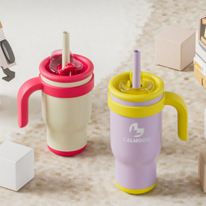 Stainless Steel Tumbler Double Wall Insulated With Handle Large Capacity For Travel Outdoor Use - Product Image 3