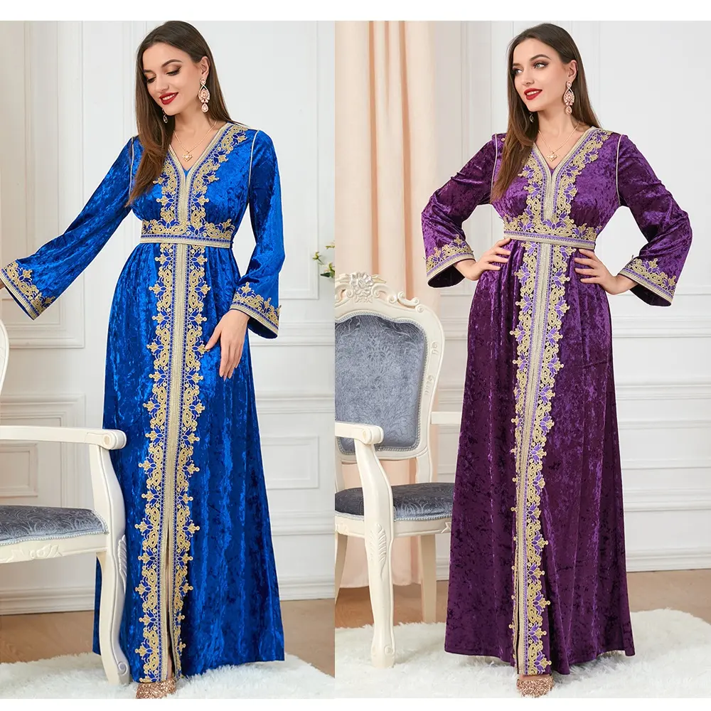 Ramadan Eid Dài Dresses Phụ Nữ Cho Những Lời Cầu Nguyện Quần Áo Phụ Nữ Kaftan Abaya Dubai Arabic Thổ Nhĩ Kỳ Hồi Giáo Ấn Độ Hồi Giáo Váy Abaya