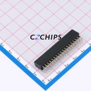 FH2.54-06-18PWS Pin Socket Bent Lead Through Hole,P=2.54mm Connector 2x18P 2.54mm 2.54mm Square Hole - Product Image 2