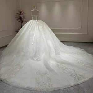 Vestido <span class=keywords><strong>de</strong></span> Novia Civil Xx32 con Espalda <span class=keywords><strong>de</strong></span> Cordones, Vestido <span class=keywords><strong>de</strong></span> Novia con Cuentas y Lentejuelas, Vestido <span class=keywords><strong>de</strong></span> Novia <span class=keywords><strong>de</strong></span> Gala con Cristales Jancember - Product Image 3