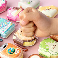 Cute Cartoon Portable Mini Notebook Descomprimir Alivio Bloc de notas Escuela Estacionaria Preparación Notas adhesivas