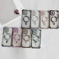 Funda Protectora para Teléfono con Marco Magnético Anti-caídas, Recubrimiento de Gel de Sílice Líquido de Alta Calidad y Bajo Precio, Serie 17, con Protección de Oro Electroplacado