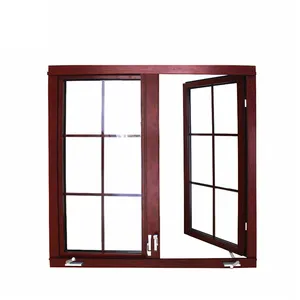 Miglior prezzo finestre a battente in alluminio profilo produttore di finestre in vetro temperato con doppi vetri di alta qualità