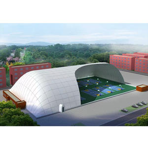 Dôme Gonflable en Membrane PVDF pour Tente de Sport Padel et Football, avec Panneau Solaire et Système de Climatisation - Product Image 6
