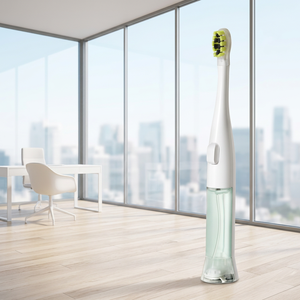 Cepillo de Dientes Eléctrico a Pilas con Depósito de Enjuague Bucal Incorporado, Bomba, Resistente al Agua IPX5, Cerdas Suaves, 3 Modos Sónicos - Product Image 5