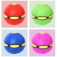 UFO Magic Ball, Jouets volants lumineux portables, Boules magiques créatives en forme de soucoupe volante, Disques de lancer plats décompression, Jouet