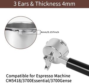 Porte-filtre 51mm 2/3 Oreilles Café Espresso Porte-filtre pour <span class=keywords><strong>Machine</strong></span> à Café - Product Image 3