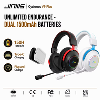 Pabrik Headset Gaming OEM, Grosir Headphone Nirkabel Logo Kustom, Headset Gaming JINMS V9 Plus Alibaba
