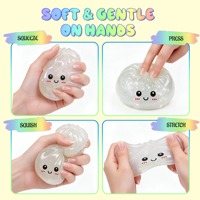 Ensemble de jouets sensoriels à presser personnalisés en forme de Bao Bun, à remontée lente, pour cadeaux de fêtes