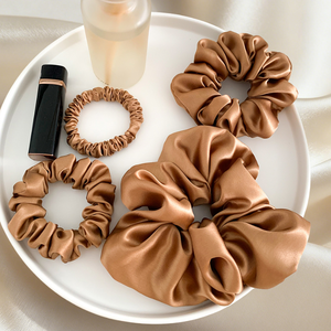 ยางรัดผม Liucare ขนาด 19 มม. 3.5 ซม. ทำจากผ้าไหมแท้ หนา ยืดหยุ่นสูง สำหรับมัดผมหางม้าหรือมัดผมทรงบัน  รับทำสีและโลโก้ตามสั่ง - Product Image 5