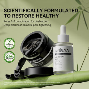 Sérum Réducteur de Pores et Bandes Purifiantes pour le Nez Lanbena, Crème Réparatrice Super Anti-Taches pour la Peau - Product Image 2