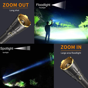 <span class=keywords><strong>2025</strong></span> Mới 6000 Lumen Cao Lumens 2000M Dài Phạm Vi Zoomable Có Thể Sạc Lại Làm Việc Ánh Sáng Ánh Sáng Điện Tay <span class=keywords><strong>Torch</strong></span> LED Đèn Pin - Product Image 6