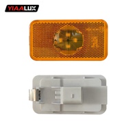 Feu de position latéral rectangulaire ambre pour camion, remorque, feux de gabarit homologués DOT SAE, réflecteur pour semi-remorque, camionnette, camping-car