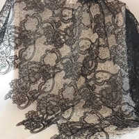 Dentelle Guipure Suisse en Soie Broderie Fil de Soie Française, Bordure de Robe de Mariée, Accessoires pour Robe de Soirée