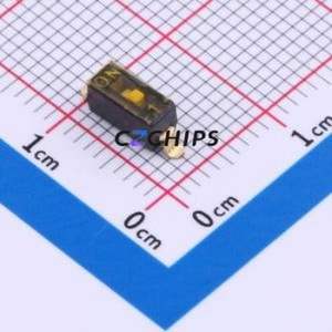 DSIC01TSGET DIP Switch SMD,2.5x6mm Switch Flat Toggle, Groove Type Single Pole Single Throw 1 Gull Wing Type - Product Image 1