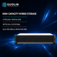 Lenovo ThinkSystem DE6600H 2U24 SFF, Sistema de Almacenamiento SAN NVMe Empresarial, Controlador Híbrido Flash Array Dual Activo