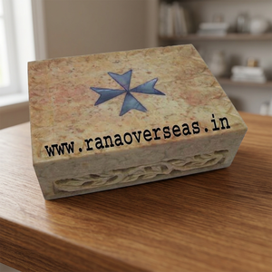 Handmade Soapstone Carved Love Style <b>Decorative</b> Trinket Storage <b>Box</b> <b>with</b> Leaf Pattern on <b>Lid</b> for Women Jewels Organizer - Product Image 2