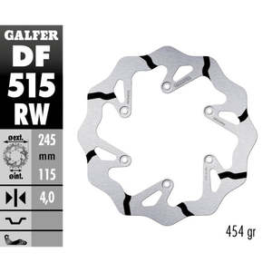 Galfer nuova gara disco freno posteriore per Yamaha YZ 250 19-21 anni modello - Product Image 1