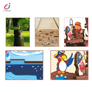 Chengji bois boîte à musique jouet <span class=keywords><strong>bateau</strong></span> Pirate Montessori bricolage assemblé cadeau éducatif jouets d'apprentissage <span class=keywords><strong>3d</strong></span> Puzzles en bois - Product Image 2