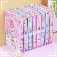 Carnet de notes étudiant de haute qualité avec pages couleur estampées or 64K, motif dessin animé mignon, cadeau en gros