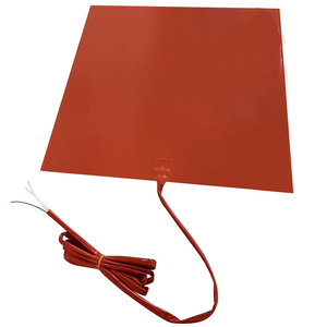 Calentador de Silicona Flexible de 240V, Almohadilla Eléctrica de Temperatura Media con Cable Rojo y Conectores - Product Image 4