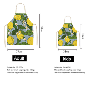 <span class=keywords><strong>Tablier</strong></span> imprimé citron pur 100% lin <span class=keywords><strong>sans</strong></span> manches enfants personnalisé enfants gâteau Art <span class=keywords><strong>peinture</strong></span> <span class=keywords><strong>tablier</strong></span> - Product Image 4