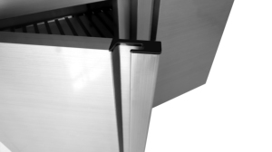 Refrigerador Vertical de Acero Inoxidable de 1.2m, 4 Puertas, Una Sola Temperatura, Enfriamiento por Aire, para Uso Doméstico en la Cocina - Product Image 3