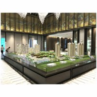 Modèle architectural en plastique 3D moderne pour la planification et la conception de bâtiments résidentiels 2025