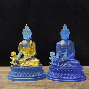 थोक चिकित्सा बुद्धा प्रतिमा रेसिन भैयागुरु मूर्तिकला को ध्यान और मंदिर की वेदी के उपचार के लिए - Product Image 2