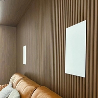 Panneau mural en PVC à rayures 3D effet bois, style classique moderne, durable, OSB, écologique, décoration intérieure pour la maison, salons et salles à manger