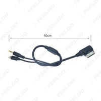 Câble adaptateur d'interface AMI/MDI pour voiture vers prise audio AUX 3,5 mm mâle + prise Lightning pour la charge uniquement, pour Mercedes Benz