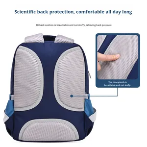 Nouveau Sac à Dos <span class=keywords><strong>Scolaire</strong></span> pour Enfants <span class=keywords><strong>de</strong></span> la Maternelle au CM2, Imprimé Logo Publicitaire, pour <span class=keywords><strong>Cours</strong></span> <span class=keywords><strong>de</strong></span> Remise en Forme et <span class=keywords><strong>de</strong></span> Tutorat, en Nylon Oxford Résistant aux Déchirures et Respirant - Product Image 2