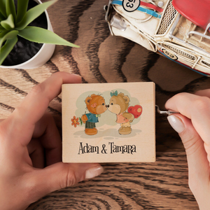 Caja de música romántica de oso con canción personalizada, regalos para novio, novia, parejas | Navidad, regalo de música para marido - Product Image 4