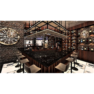 Conception de comptoir de bar personnalisé, comptoir de bar à cocktails commercial, ensemble de mobilier de bar pour club privé, rénovation de boutique - Product Image 1